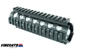 A&K 7-inch M4 RIS Quad Rail Black