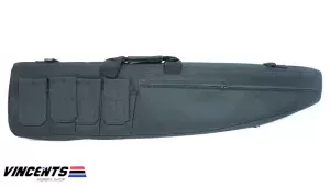 tactical gun bag that offers full protection for your rifle guns and magazine. It includes exterior storage for accessories.