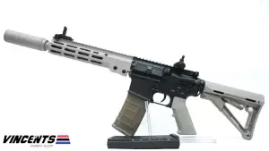 Double Belle 075N M4 RIS with Silencer Two Tone (Black/Tan)