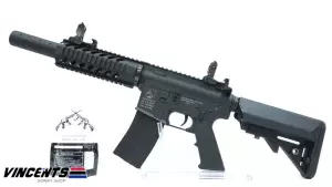 Delta D020S "M4 CQB with Silencer" Black